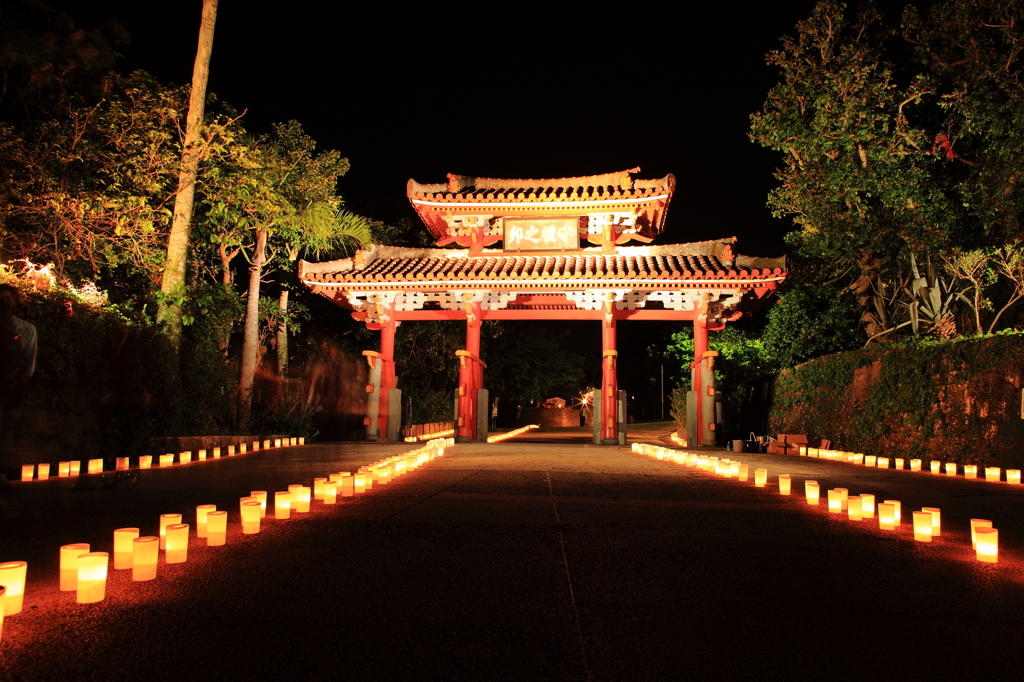 夜の首里城