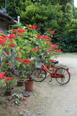 赤い自転車