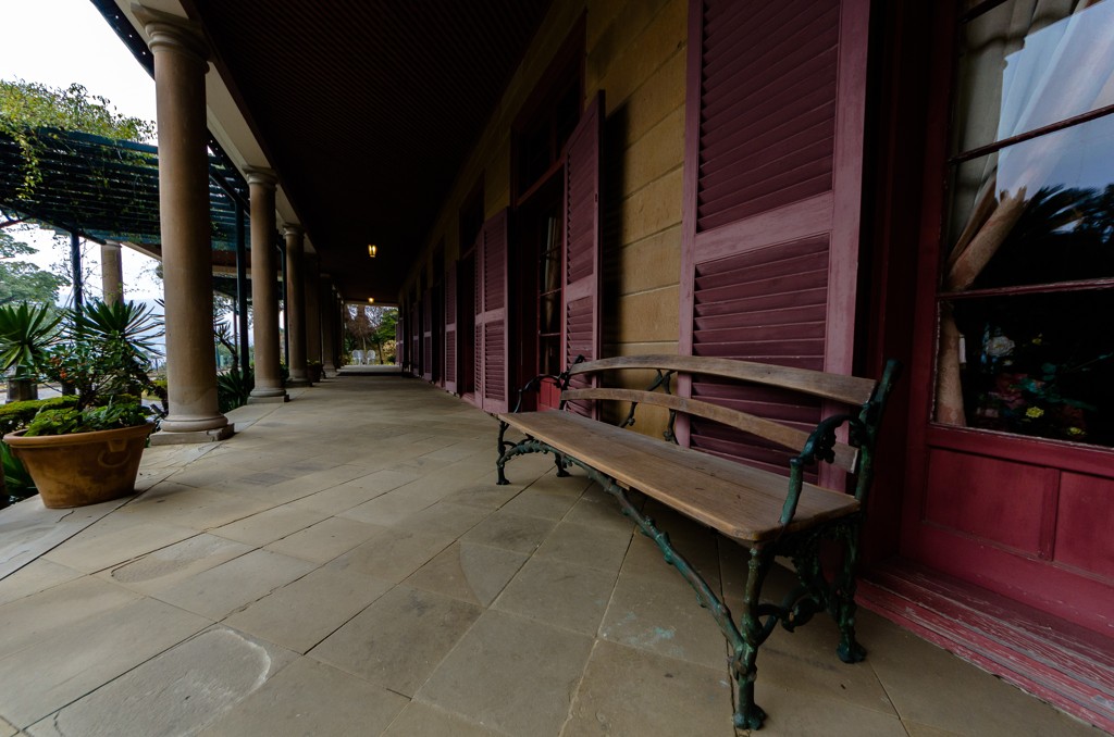 主のいないテラス