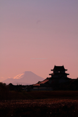 富士山と関宿城