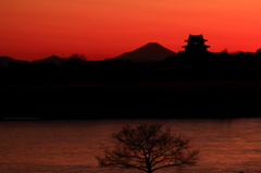 富士山と関宿城