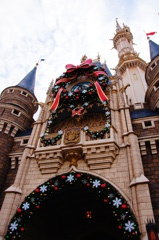 クリスマスを祝う城