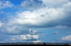 橋の上の雲