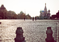 The red square in the morning