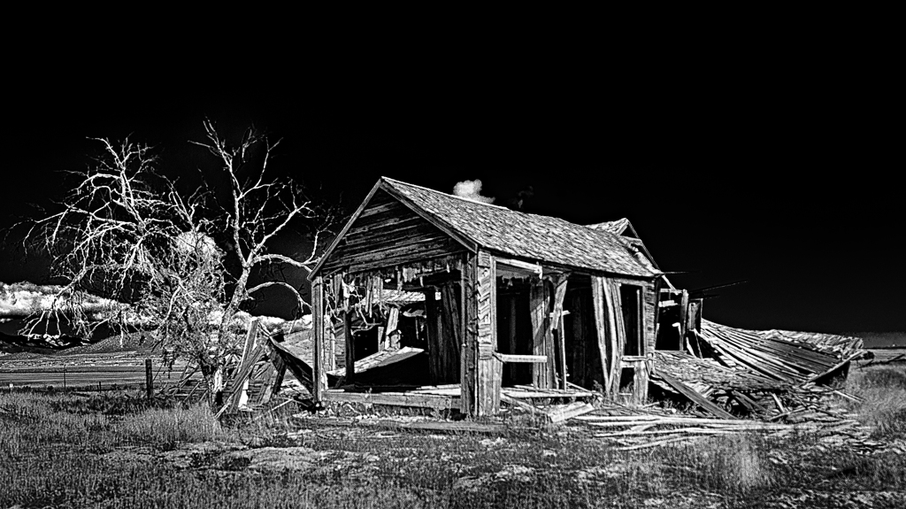 A wrecked house