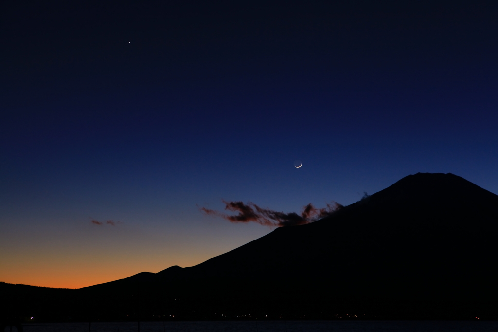 一番星と二日月