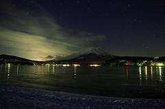 厳冬の山中湖