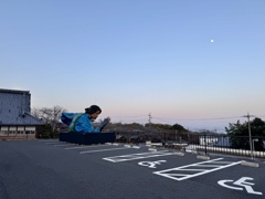 巨大愁二郎Ⅲ＿ビーナスベルトと月と琵琶湖
