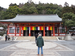 午年初もうで＿鞍馬寺　あうんの虎と金剛床