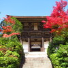 門前の紅葉