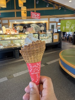 夏の小布施＿栗あんソフト