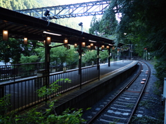 山間の終着駅
