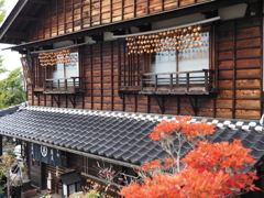 馬籠宿＿秋の蕎麦屋
