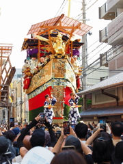 祇園祭16＿船鉾 曳き初め出発