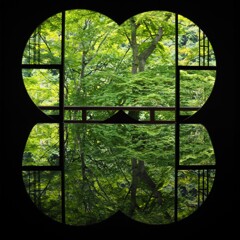嵐山 祐斎亭　まる窓の部屋01