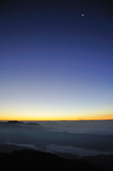 唐松岳からの夜明け