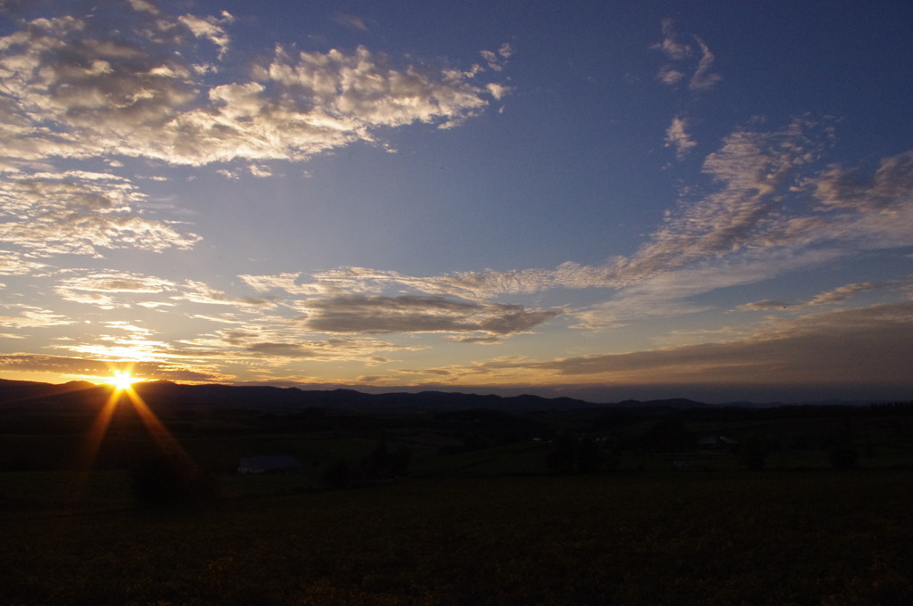 美瑛の夕日