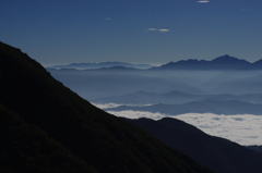 山々と雲海