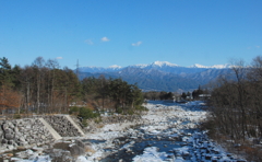 駒ヶ根高原　菅の台より　南アルプスの展望