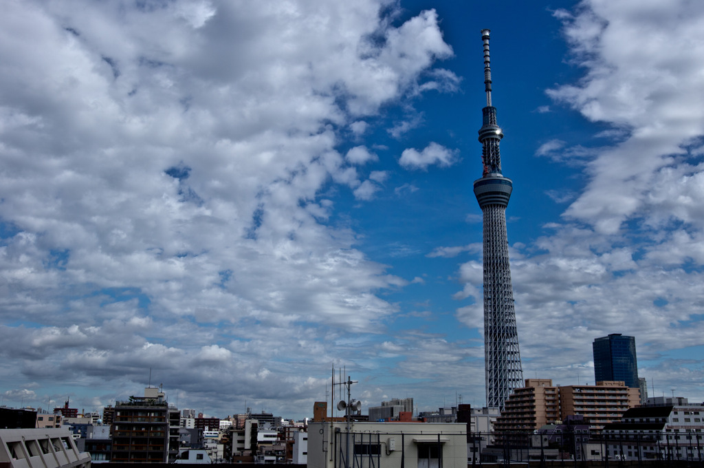 Full blue sky