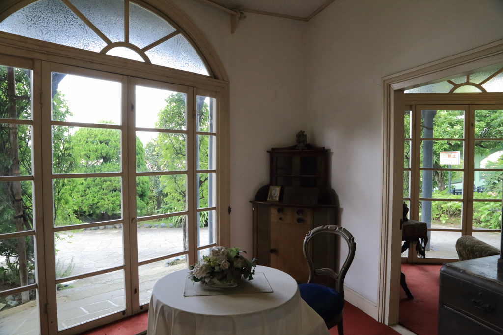 room with view of the garden