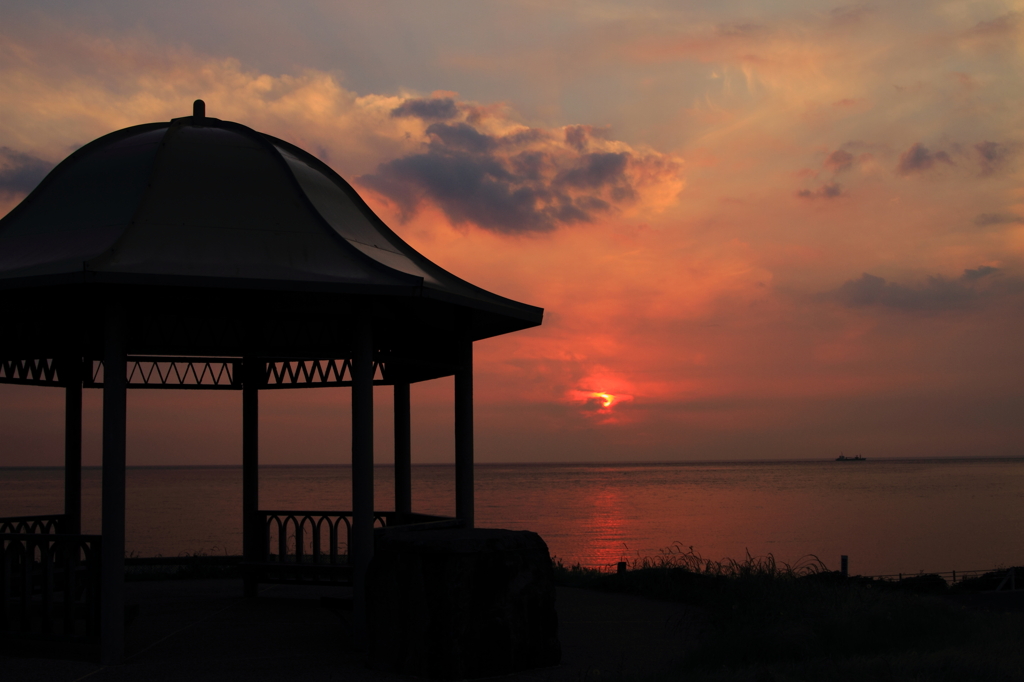 角島からの夕景