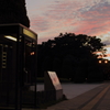 夕暮れの電話BOX