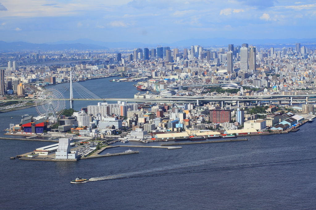 urban view of Osaka