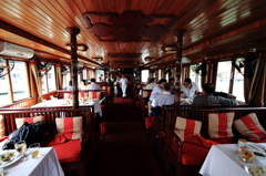 Restaurant in the ship