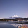 映り込む富士山