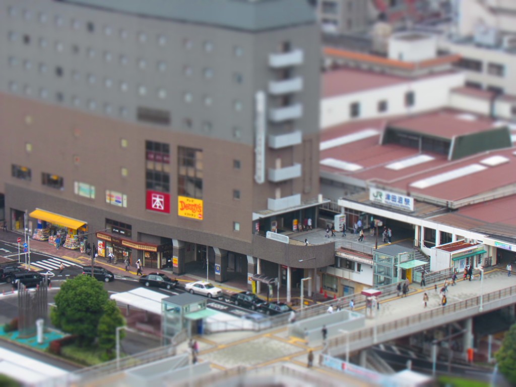 10年10月10日 津田沼駅 南口 ジオラマ風 By Sakaki10 Id 写真共有サイト Photohito