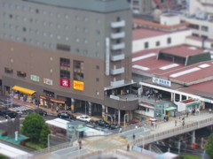 2010年10月10日　津田沼駅 南口 ジオラマ風