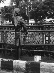 ペンキ塗りの少女