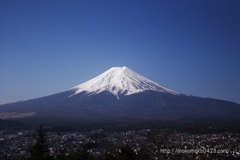 新倉山浅間公園　からの富士山
