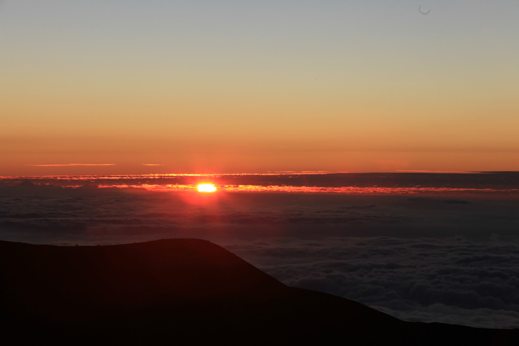 HAWAI　マウナケアの夕日