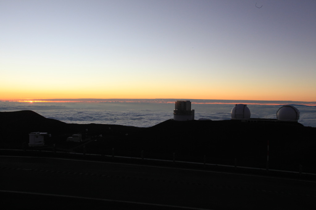 HAWAI　マウナケアの夕日
