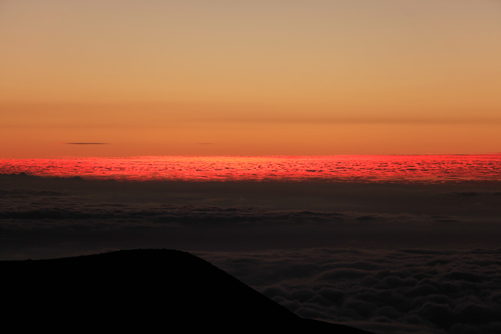 HAWAI　マウナケアの夕日