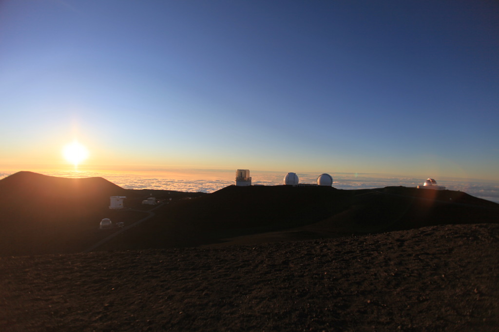 HAWAI　マウナケアの夕日