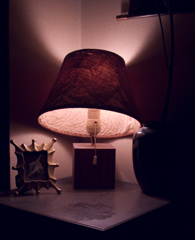 The corner of the room