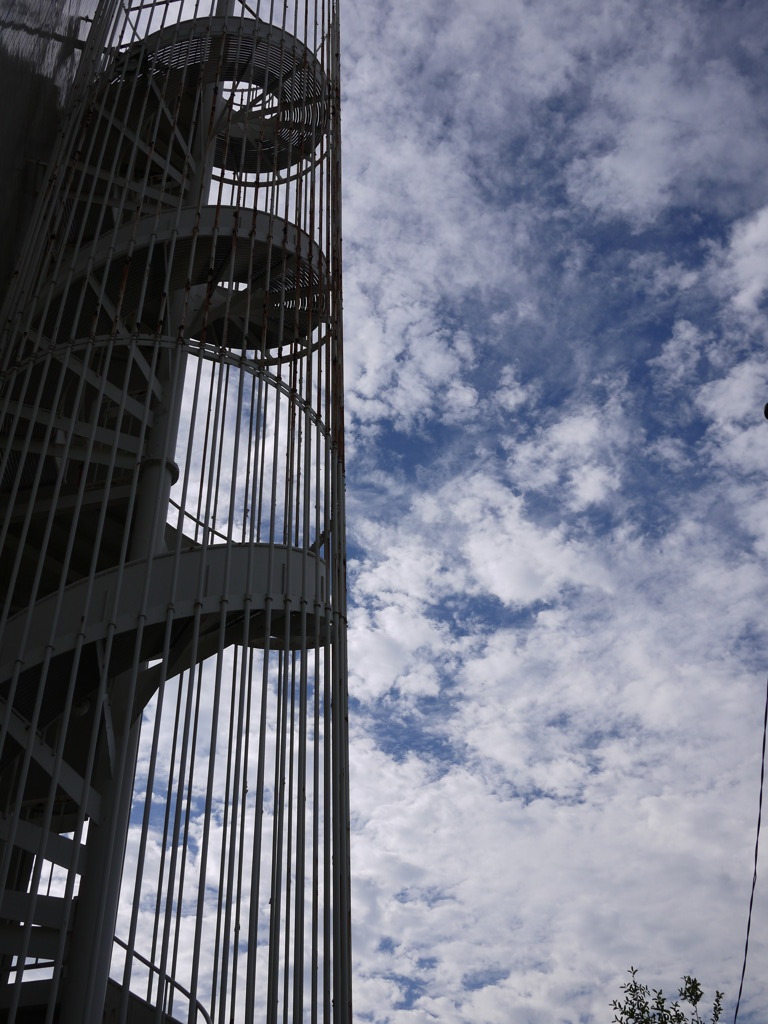 a spiral staircase