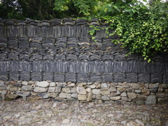 佐久島空家計画～瓦の塀