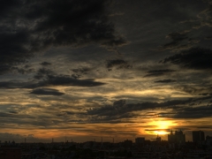 川崎の夕景