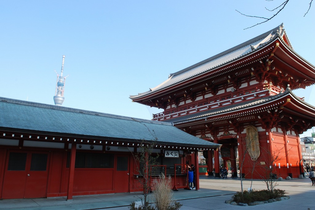 浅草から見るスカイツリー