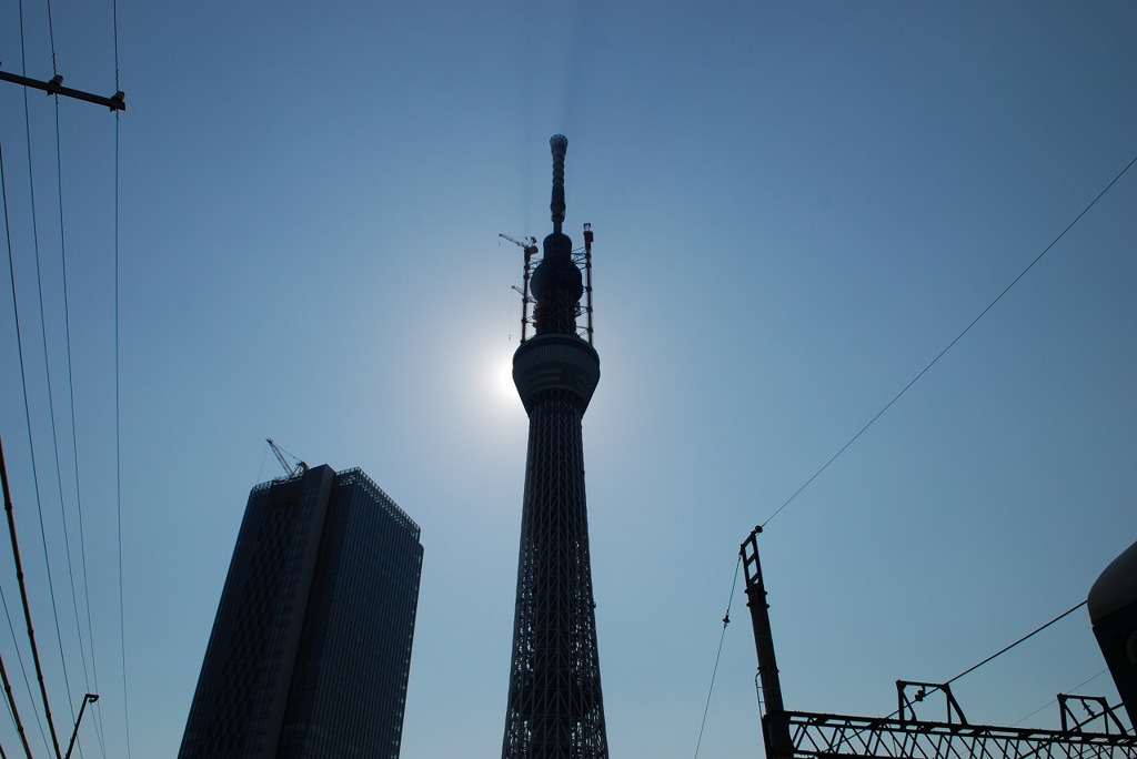 塔のシルエット