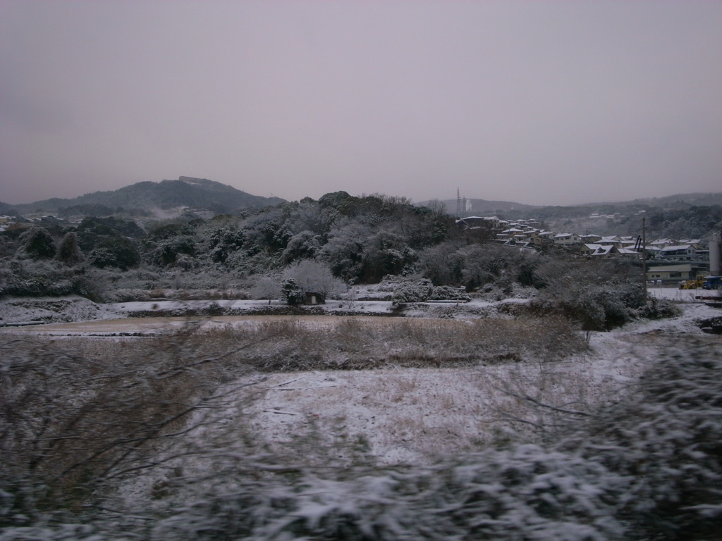 車窓･･･雪景色