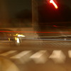 夜の交差点・地方道