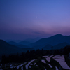 棚田の夕景