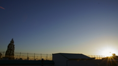 快晴の夕刻