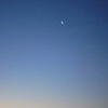 三日月と金星