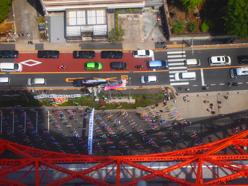 東京タワー三十六景　泳ぐ鯉